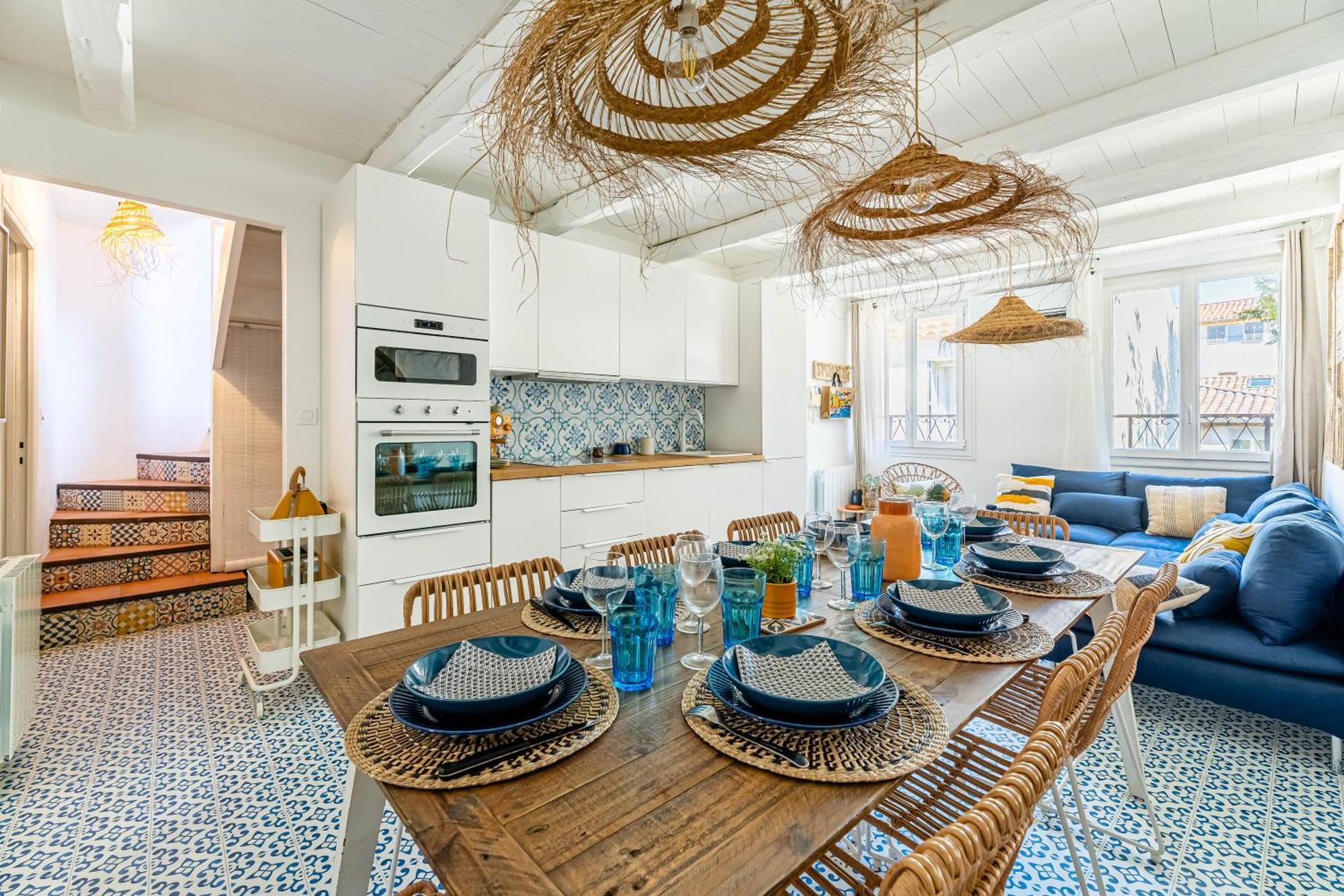 לה קיוטאט Casa Azul - Magnifique Duplex Coeur Historique 4 Chambres Avec Terrasse Vue Mer מראה חיצוני תמונה